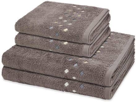 Ross Sonstiges 2 X handdoek 2 X douchehanddoek - in set 4 pack Stoneline