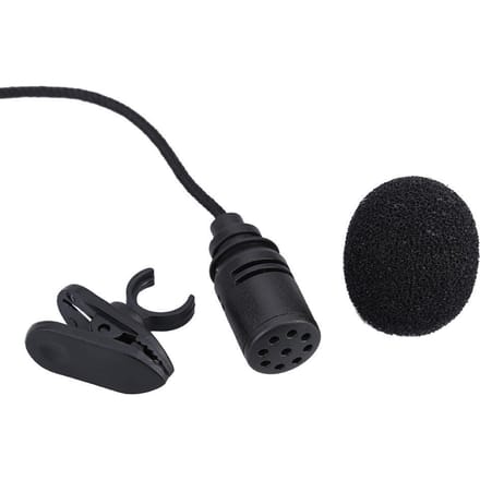 Mini Draagbare Clip-on Revers Lavalier Handsfree 3.5mm Jack Condensator Microfoon Mic voor Computer PC zwart