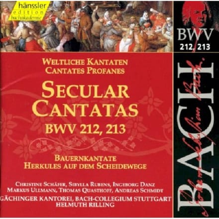 Gächinger Kantorei, Bach-Collegium Stuttgart, Helmuth Rilling - J.S. Bach: Weltliche Kantaten Bwv 212,213 (CD)