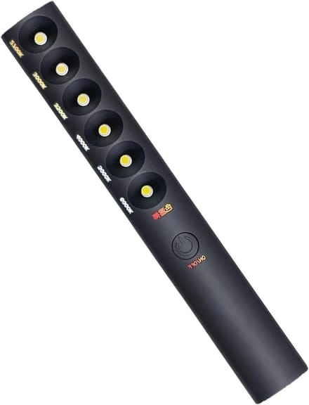 Lichtstick - Sfeerlicht - Video Fotografie - Instelbare Kleurtemperatuur - 23.5 cm - Zwart