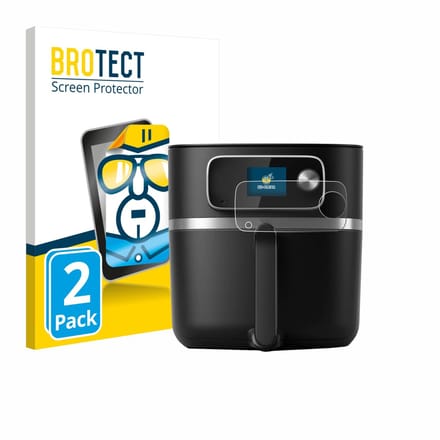 BROTECT - Screenprotector voor Philips Airfryer HD9880/90 - Folie Beschermfolie transparant 2 Stuks