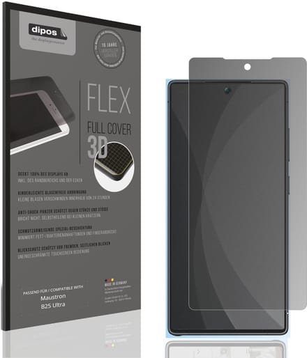dipos FLEX – Matte Privacy Screenprotector geschikt voor Maustron B25 Ultra | Volledige Schermbescherming | Case-Friendly