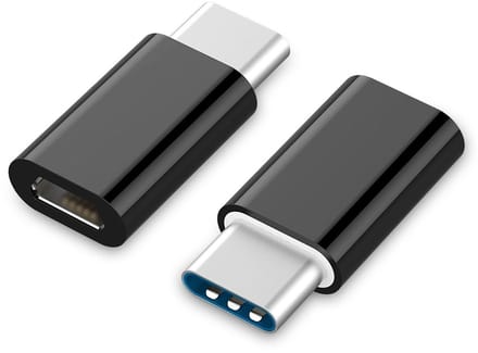 Cablexpert USB-C (m) - USB Micro B (v) adapter - USB2.0 - compact / zwart