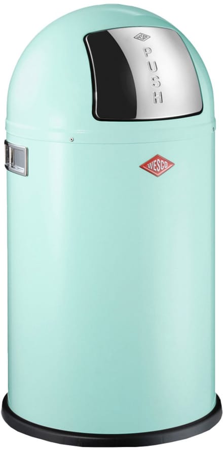 WESCO Pushboy Junior Prullenbak | 22 Liter | Metaal - Mint | Vuilnisbak - Made in Germany