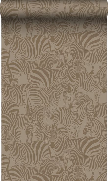 Origin Wallcoverings behang zebra's bruin - 50 x 900 cm - 347911