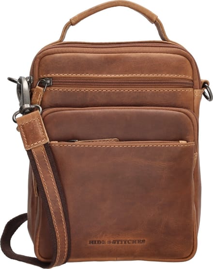 Hide & Stitches Japura Reportertas - 100% Leer - Cognac