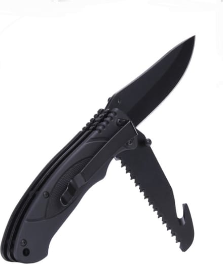 Bushcraft mes zwart - Zakmes - mes