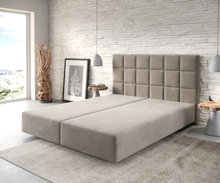 Boxspring-frame Dream-Fine microvezel beige 160x200