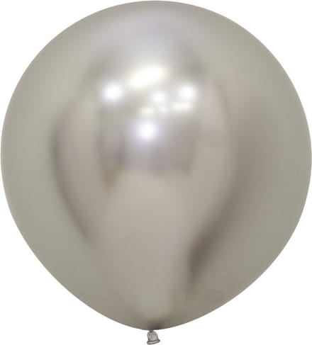 Top ballon Zilver Reflex spiegel – R24 inch = 61 cm. 1 stuk(s)
