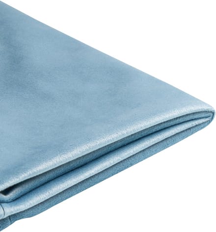 FITOU - Bekleding bed - Lichtblauw - 90 x 200 cm - Fluweel