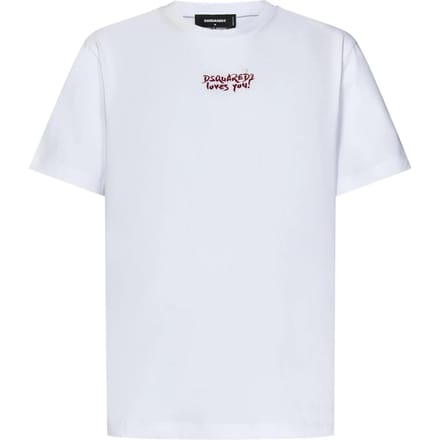 Dsquared2 Loves You Logo Wit T-shirt