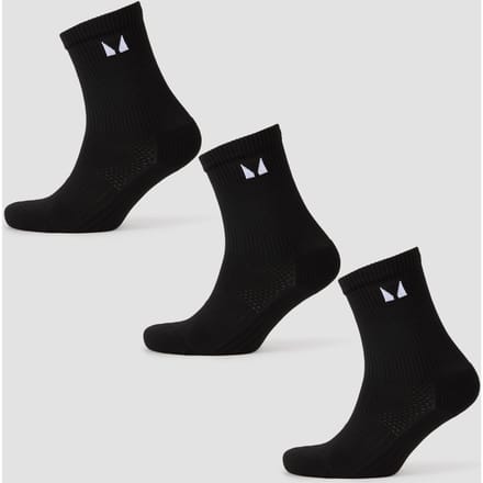 MP hardloopsokken (verpakking met drie stuks) - Zwart - UK 6-8