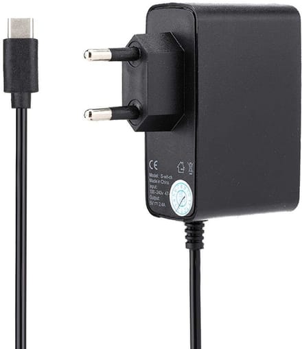 Allecto - Power Supply - Nintendo Switch Oplader - Compact en Draagbaar - Zwart - DC 5V/2.4A Adapter - Geschikt voor Game Consoles - Adapter voor S...