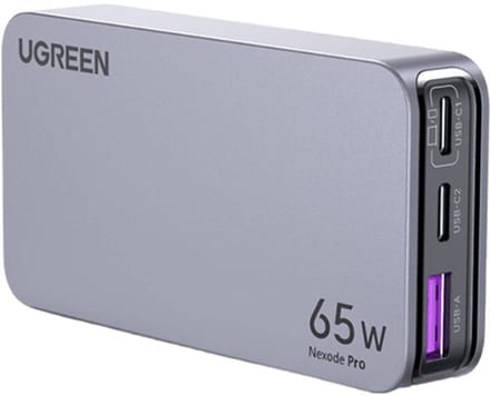 Ugreen Nexode Pro 65W Oplader Voor Telefoons 2X Usb-C Met Snel Opladen