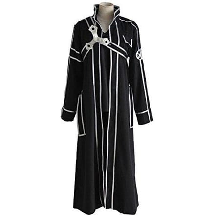 Cosline Sword Art Online Kirito 6-delig Cosplay Kostuum (Maat M) black