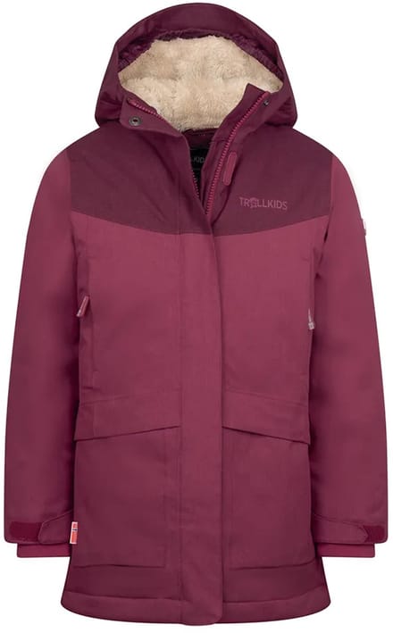 Trollkids Oslo Coat Pro Jas Rood,Paars 128 cm Meisje