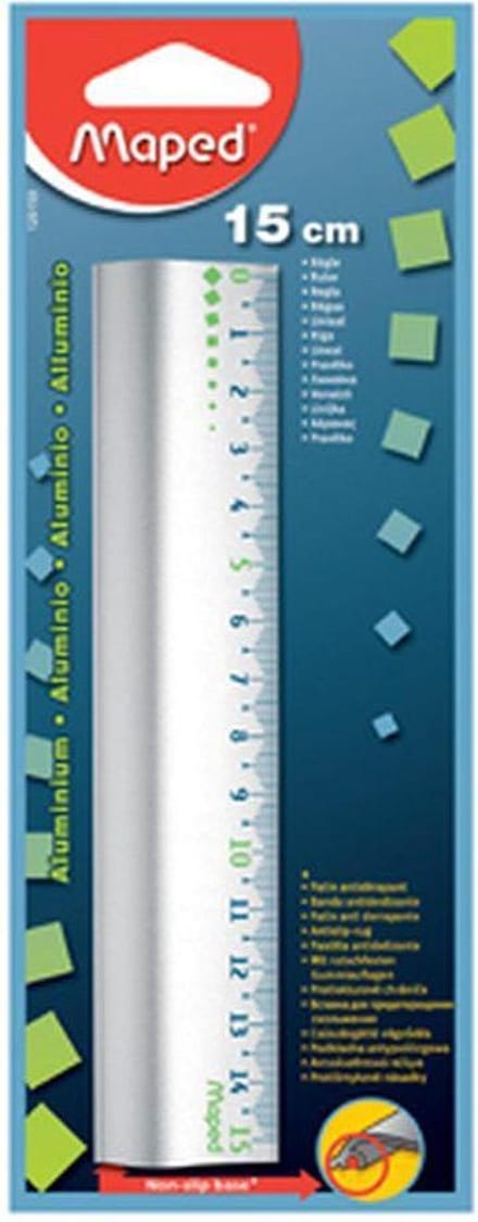 Aluminium 15 cm liniaal