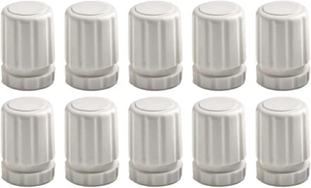 Verwarming Handwiel - Regelklep - Temperatuur Regelen - Robuuste Constructie - 10 Stuks - Wit