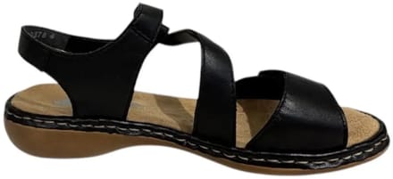 Rieker Sandaal zwart (Maat - 41, Kleur - Zwart)