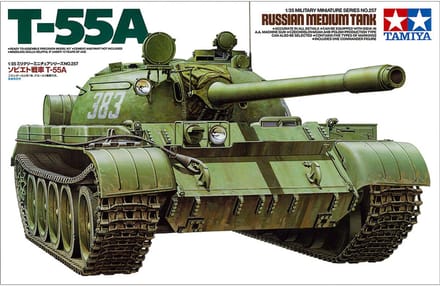 Tamiya Modelbouwpakket Militaire voertuigen - 35257 T-55A Russian Medium Tank Plastic - 1:35 - Modelbouw