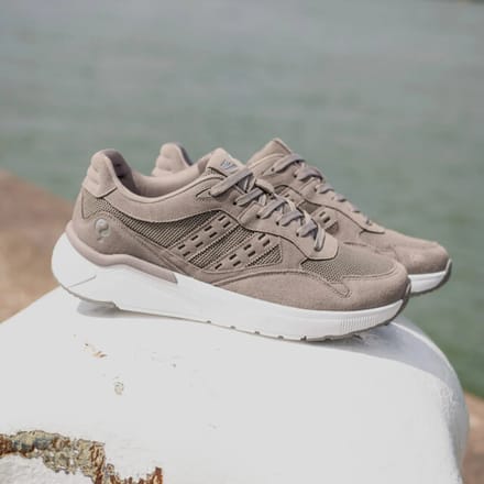 Q1905 Sneaker kampen taupe/ wit