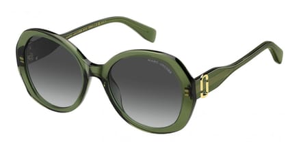 Marc Jacobs Zonnebril Met Groen Montuur In De Kleur Azuurblauw