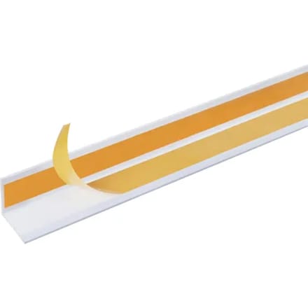 Alberts Hoekprofiel - Pvc Wit - 15x15x1mm 2,6m - Zelfklevend