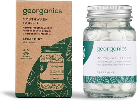 Georganics Mouthwash tablets spearmint 180 Tabletten