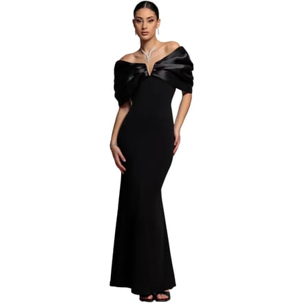 Satinavondjurk dames Goddiva Maxi