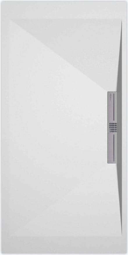 Sanifun douchebak Stone Side White Smooth 1400 x 800 S