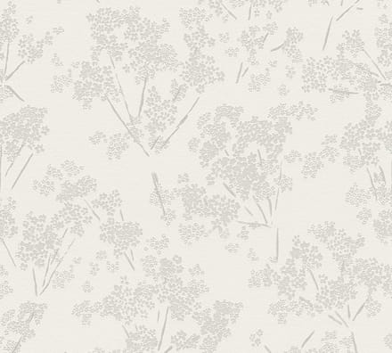 BLOEMETJES BEHANG | Floraal - Wit Grijs - A.S. Création Casual Living