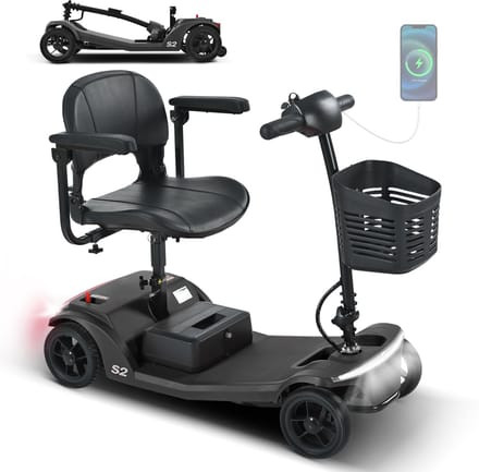 Scootmobiel SWEETRICH S2 12Ah 250W Zwart