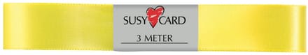 SUSY CARD cadeaulint dubbel satijn, 15 mm x 3 m, rood