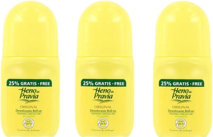 Heno de Pravia Deo Roller – 3 x 62,5 ml