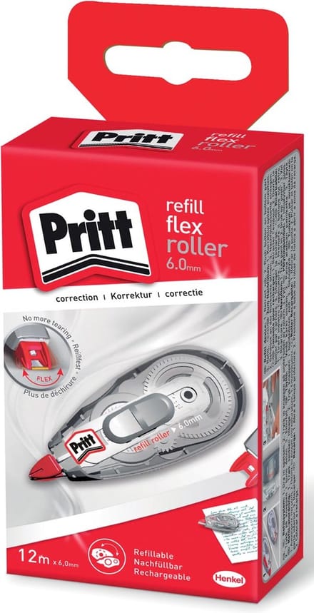 Correctietape pritt navulbaar flex 6mmx12m | 5 stuks