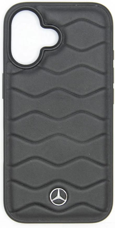 Mercedes-Benz-iPhone 16-Backcover hoesje-Waves-Zwart