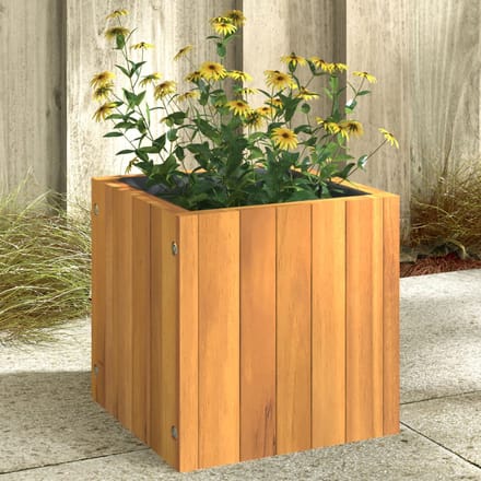 vidaXL - Plantenbak - 25x25x25 - cm - massief - acaciahout