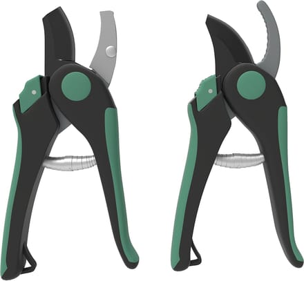 Killogood Tuingereedschap set 2 stuks tuingereedschap van metaal tuingereedschap met snoeischaar groen+zwart