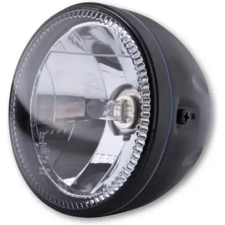 HIGHSIDER pro 5 3/4 Inch Main Koplamp Skyline H4 Zwart LED Parking Light Ring, E‑gekeurd (1 stuk)