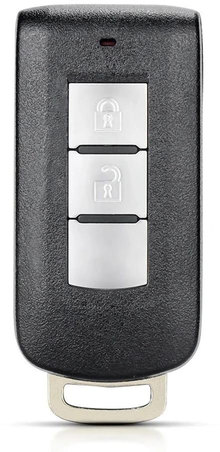 XEOD Autosleutelbehuizing - sleutelbehuizing auto - sleutel - Autosleutel / Geschikt voor: Mitsubishi smartkey 2 knops