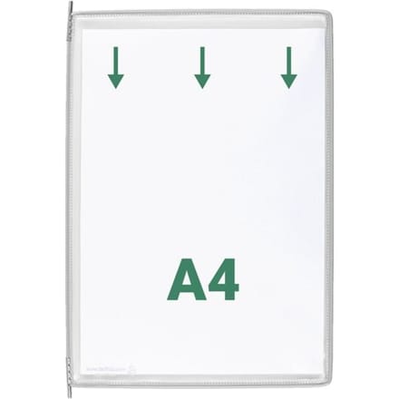 Zichtpanelen A4 opening aan de bovenzijde