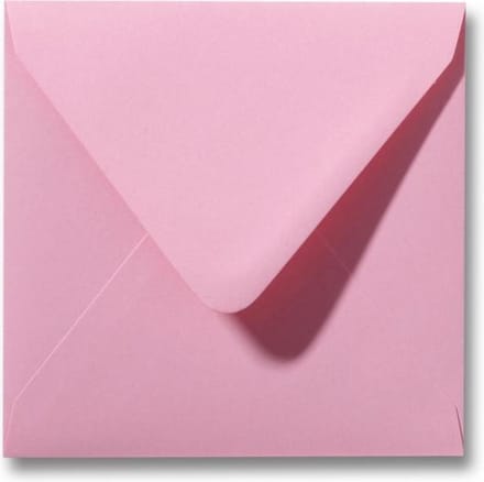 Envelop 12 x 12 Donkerroze, 100 stuks
