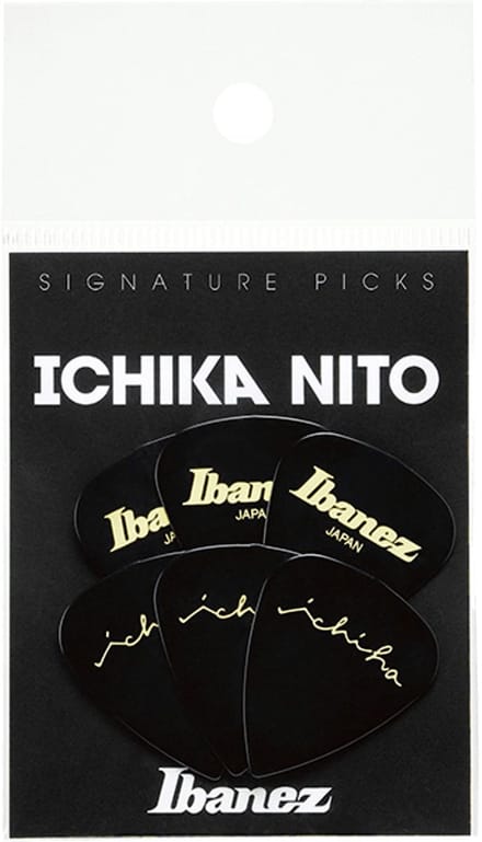Ibanez Ichika Nito Signature Plektren 0,8mm Black - Plectrum set