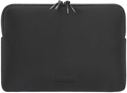 Tucano One Sleeve – Geschikt voor MacBook Neo 13 – Gemaakt van Neopreen – Zacht plush interieur – Dubbele rits - Zwart
