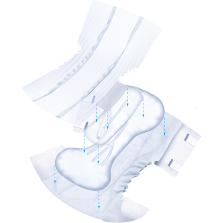 Attends Slip Air Comfort 10 Medium - 4 paquets de 26 protections