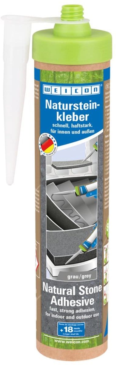 WEICON Green Tube Natuursteenlijm, 280 ml, grijs