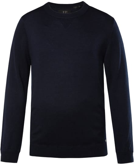 JP 1880 - Heren - Trui MerinoTouch - Navy blauw - Maat 7XL