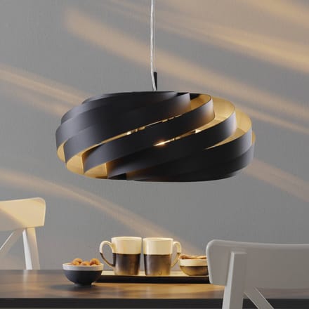 Domiluce Vento hanglamp, zwart, Ø 60 cm, metaal, E27