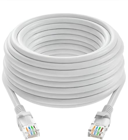 Nereb - RJ45 Netwerkkabel Cat 6 – Internetkabel – 2 meter – 1000 Mbps – Ethernet LAN Kabel – CCA – Wit