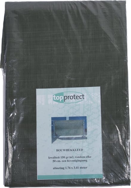 Groen bouwhekzeil 176x341cm 150gr/m²